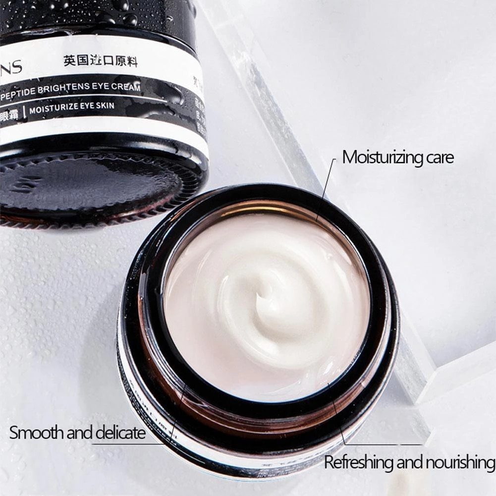 YouBuyForMe firming eye cream in jar, featuring a smooth and nourishing formula for brightening the skin