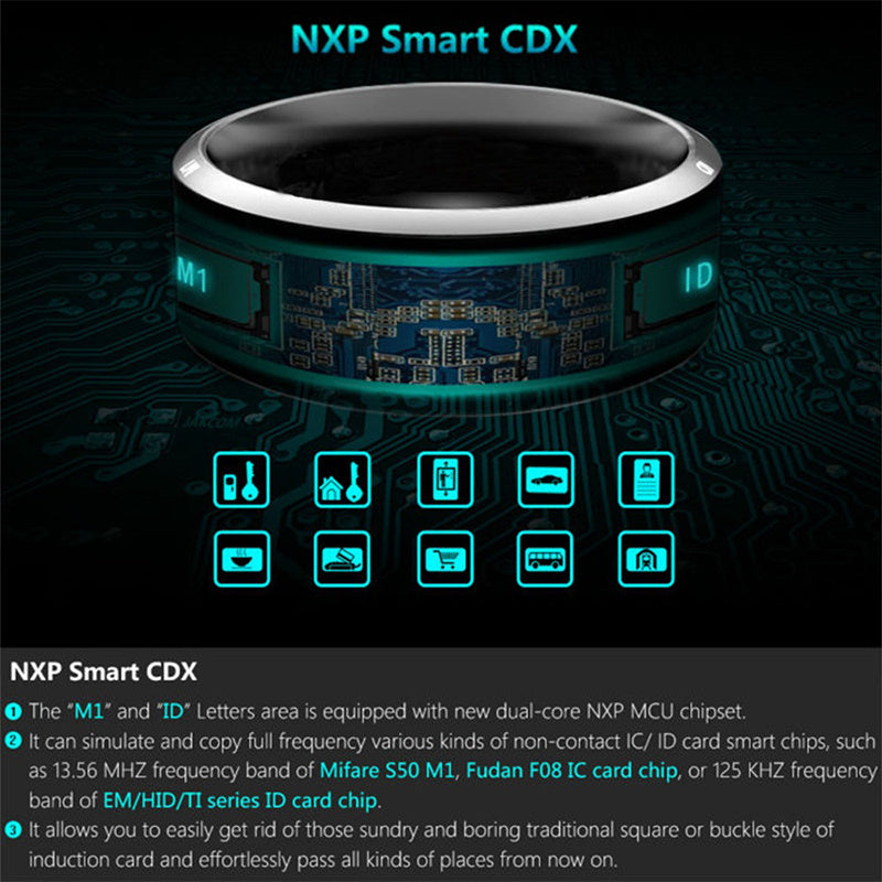 Multifunctional Smart NFC Ring Fashion