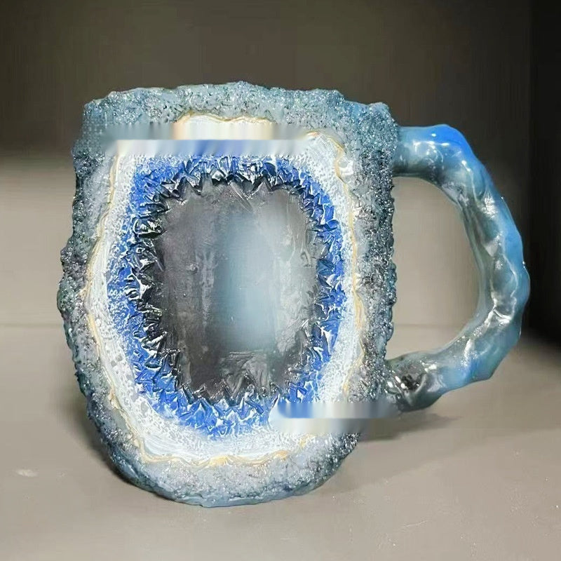 Resin Mineral Crystal Coffee Mug