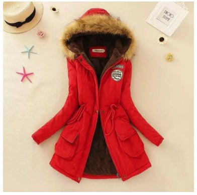 Slim padded cotton warm coat