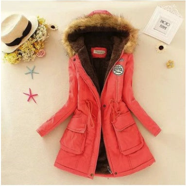 Slim padded cotton warm coat