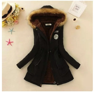 Slim padded cotton warm coat