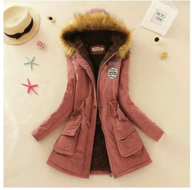 Slim padded cotton warm coat