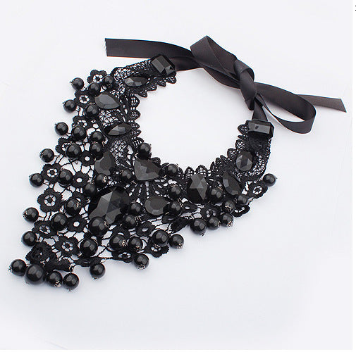 Black Fashion Lace Necklace