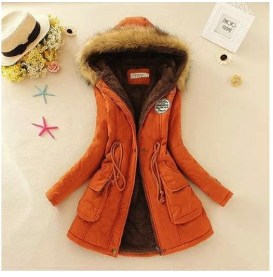 Slim padded cotton warm coat