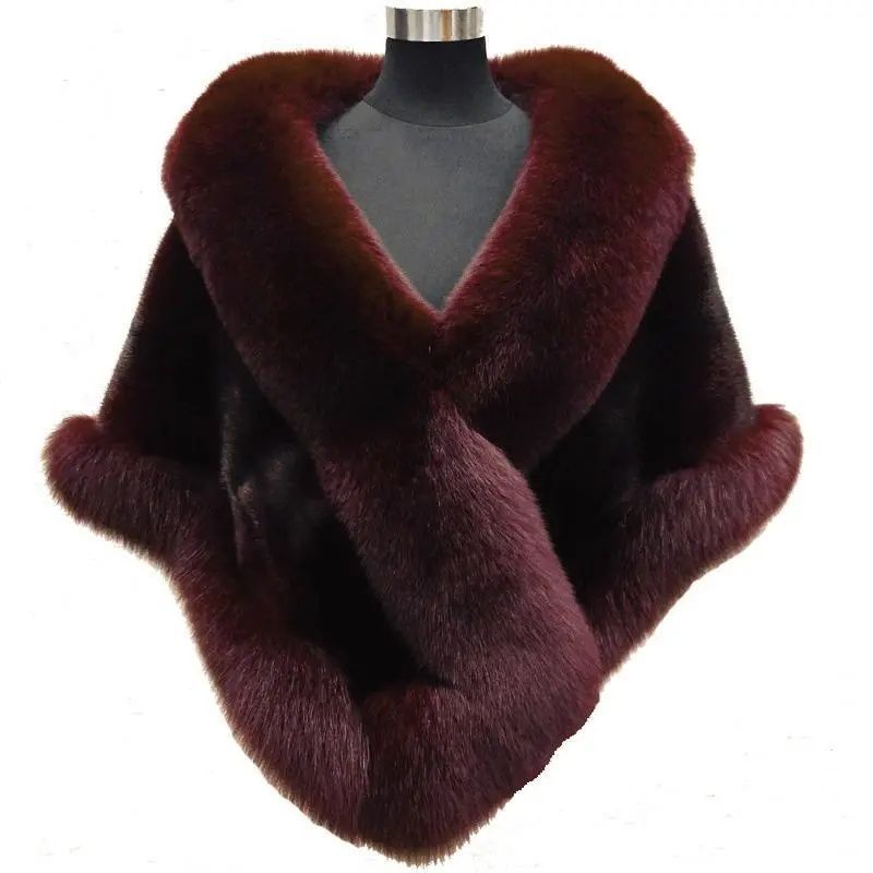 Fur Cape Coat Shawl