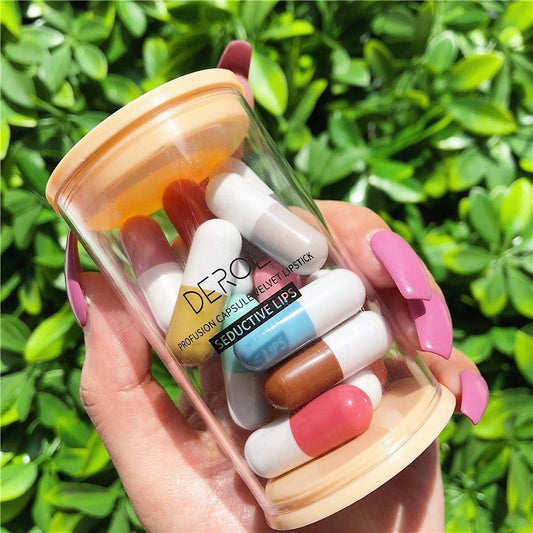 Mini Capsule Lipstick Velvet Canned Pills16pcs