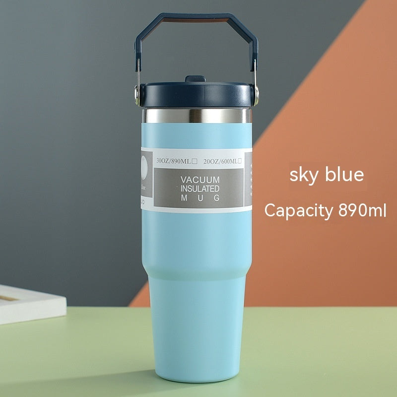 Sports Water Bottle with Handle, Tumbler Cup