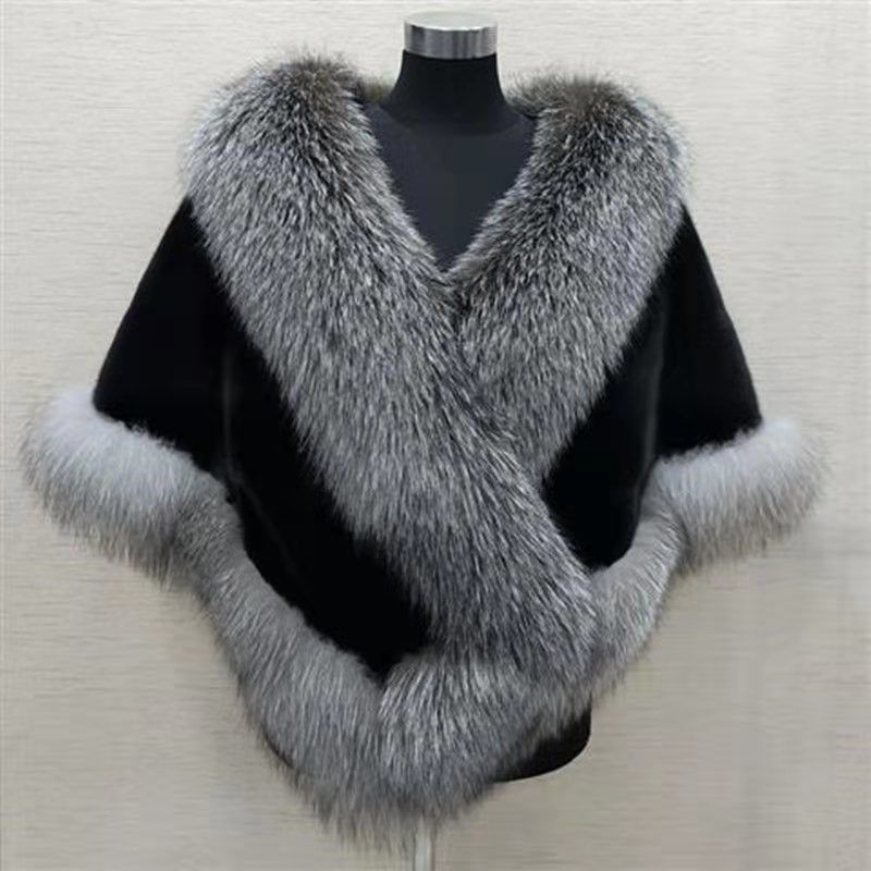 Fur Cape Coat Shawl