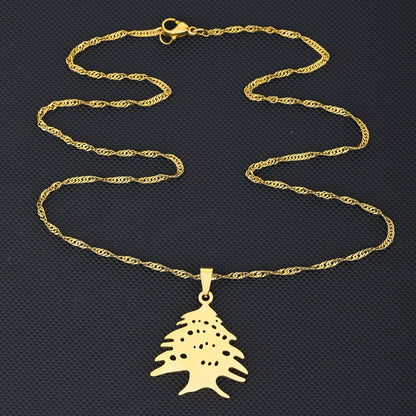 Lebanon Cedar pendant with chain