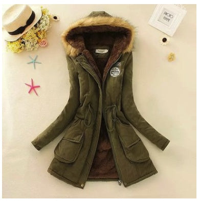 Slim padded cotton warm coat