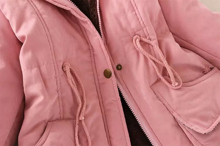 Slim padded cotton warm coat