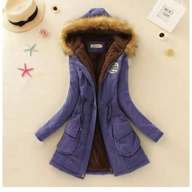 Slim padded cotton warm coat