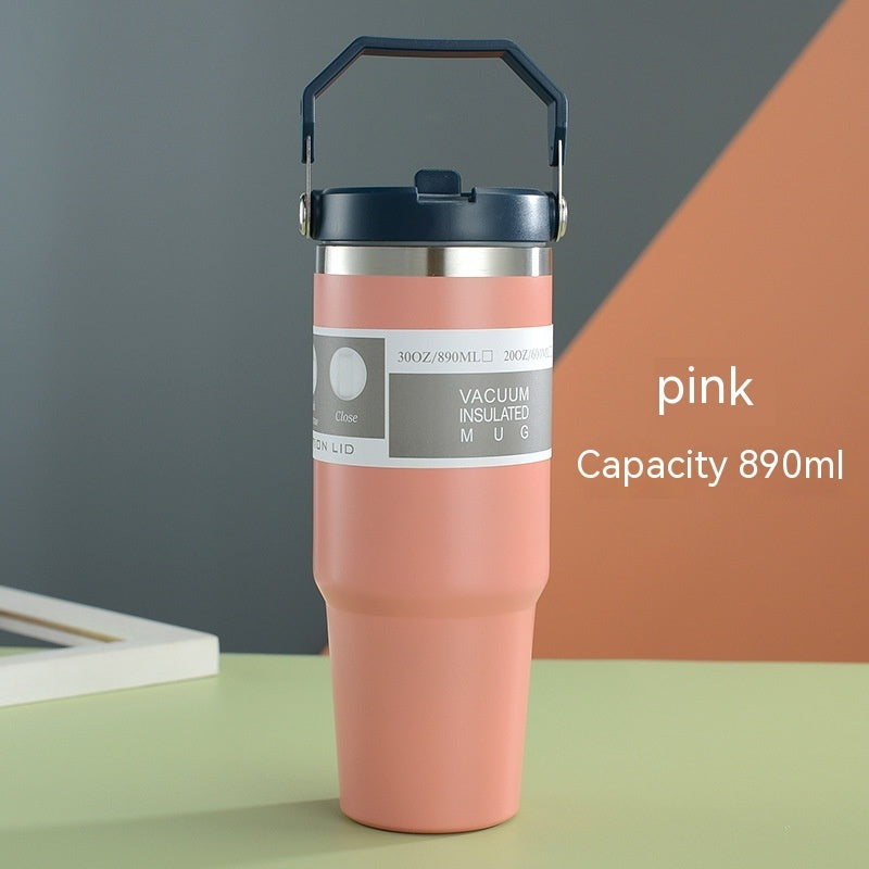 Sports Water Bottle with Handle, Tumbler Cup