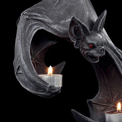 Bat Wall Hanging Candlestick Resin Decoration