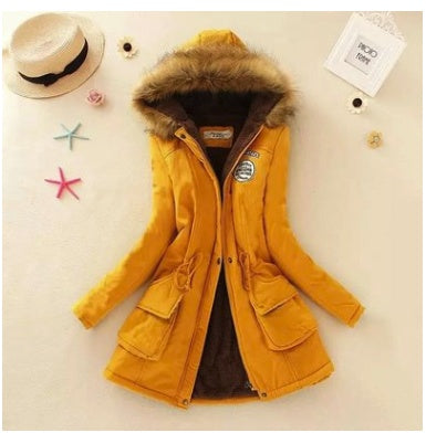 Slim padded cotton warm coat