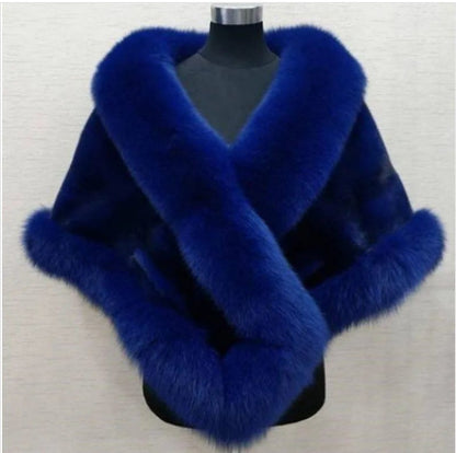 Fur Cape Coat Shawl