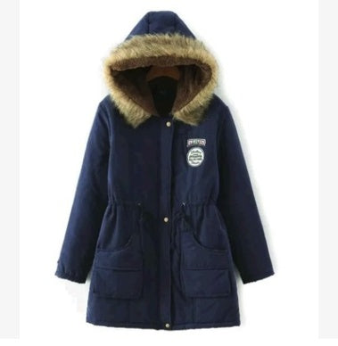 Slim padded cotton warm coat