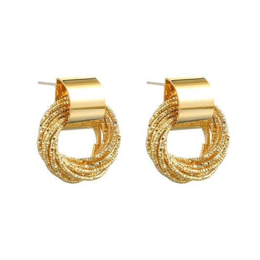 Advanced Cool Style 925 Silver Needle Geometric Earrings