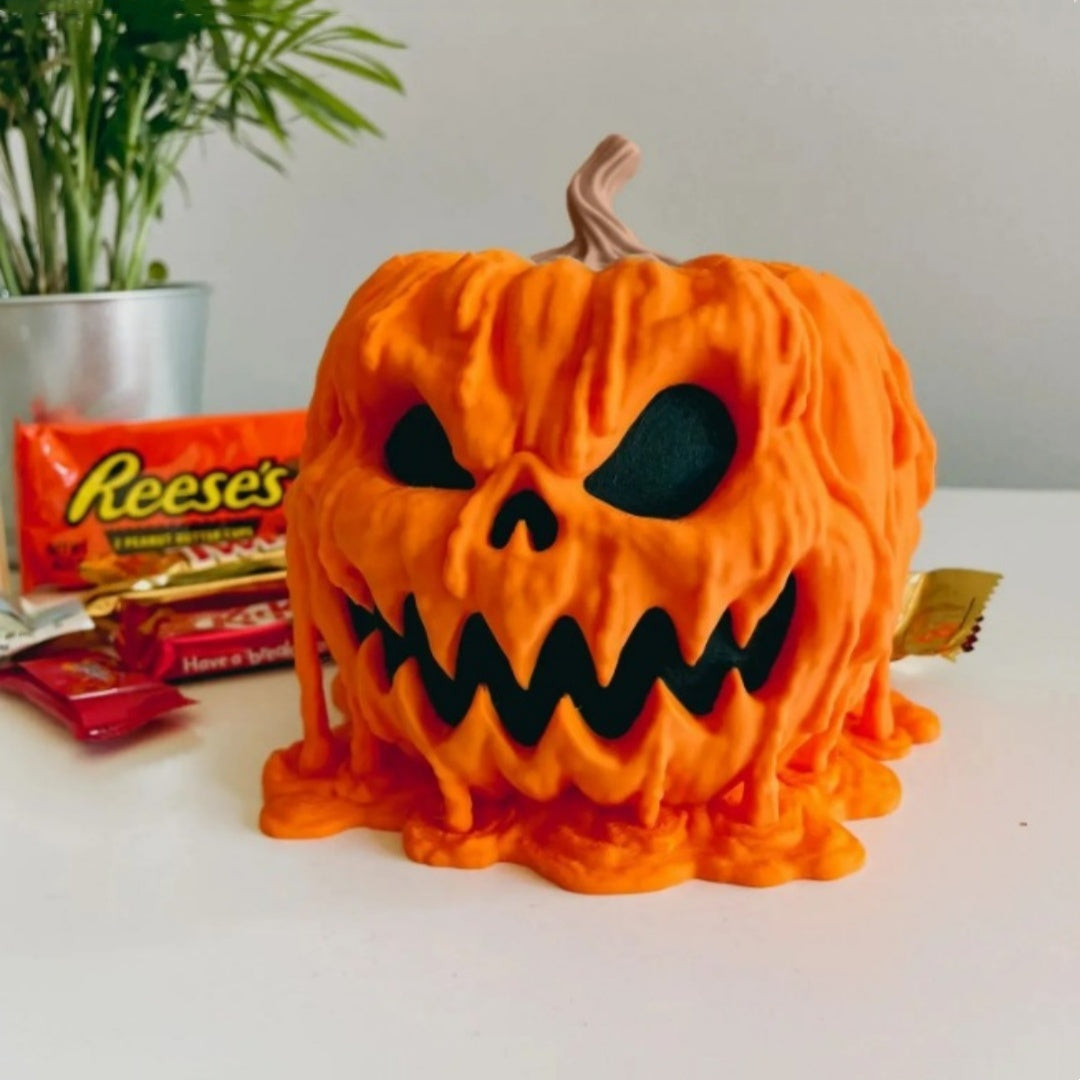 Halloween Pumpkin Candy Bowl with Lid