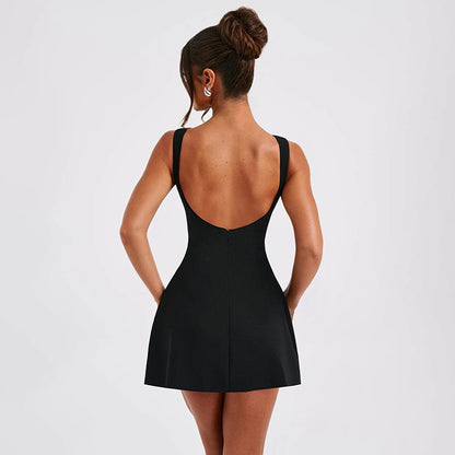 Slim-fitting Backless Dress Summer Sleeveless Short Dresses