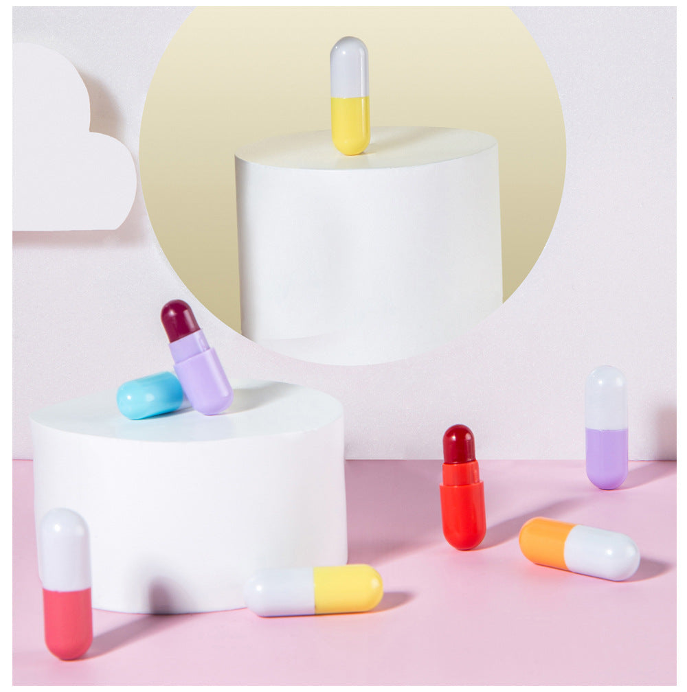 8 colours mini Pill Capsule Lipstick Lip Balm
