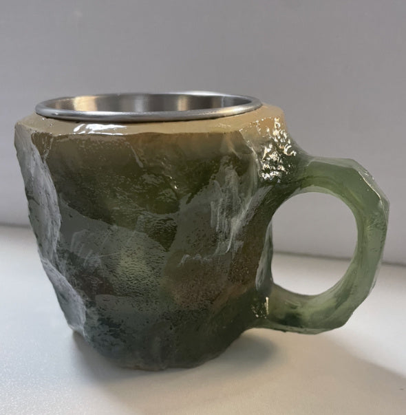 Resin Mineral Crystal Coffee Mug