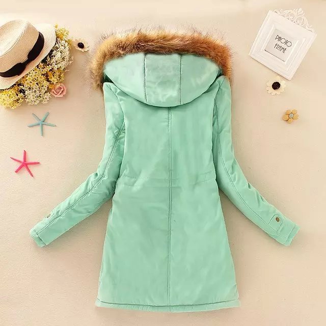 Slim padded cotton warm coat