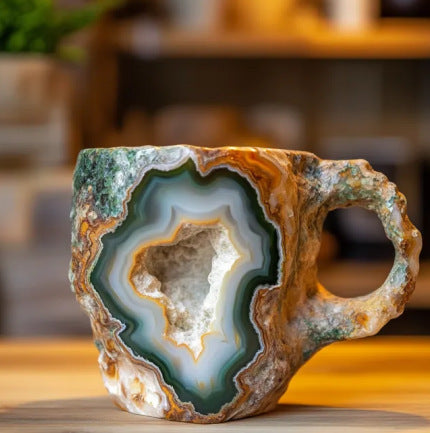 Resin Mineral Crystal Coffee Mug