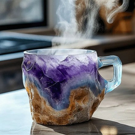 Resin Mineral Crystal Coffee Mug