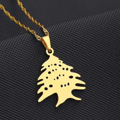 Lebanon Cedar pendant with chain