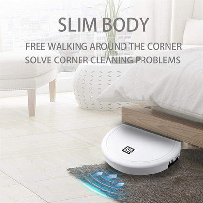 3-in-1 Robot Vacuum Cleaner 1800Pa Multifunctional Smart Floor Cleaner USB Rechargeable Dry Wet Sweeping Vacuum Cleaner