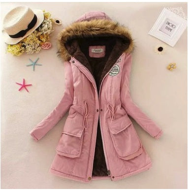 Slim padded cotton warm coat