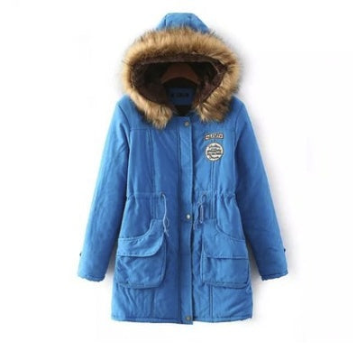 Slim padded cotton warm coat