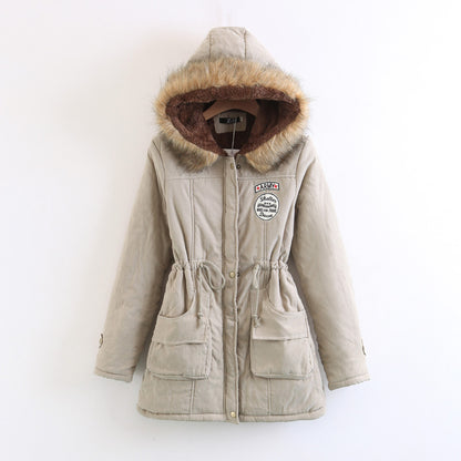 Slim padded cotton warm coat