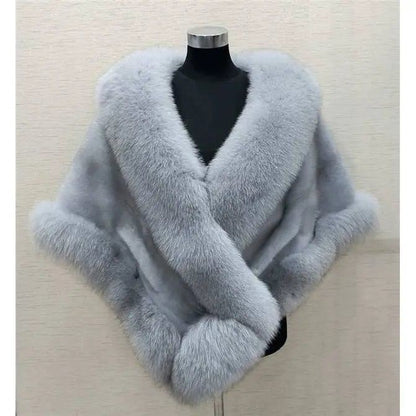 Fur Cape Coat Shawl