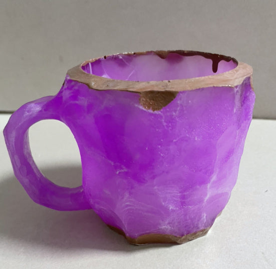 Resin Mineral Crystal Coffee Mug