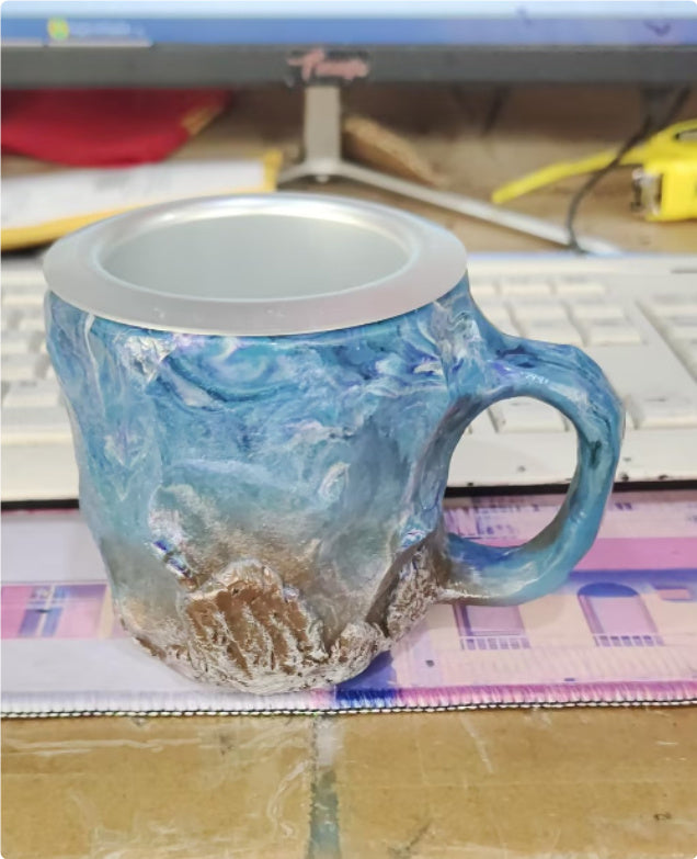 Resin Mineral Crystal Coffee Mug