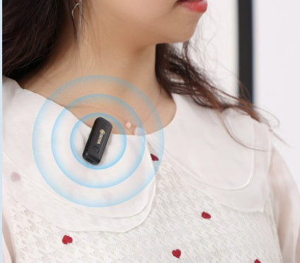 Clip-on Radio Microphone Recording Noise Reduction Portable Interview