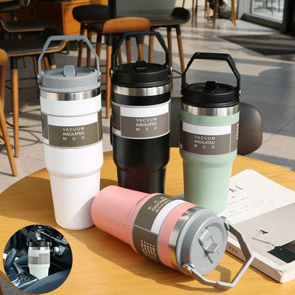 Sports Water Bottle with Handle, Tumbler Cup