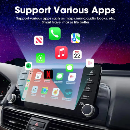 Universal Mini Wireless Carplay Android Auto Box For Audi Toyota Mazda Nissan Chevrolet Suzuki Subaru Ford Skoda Hyundai VW Kia