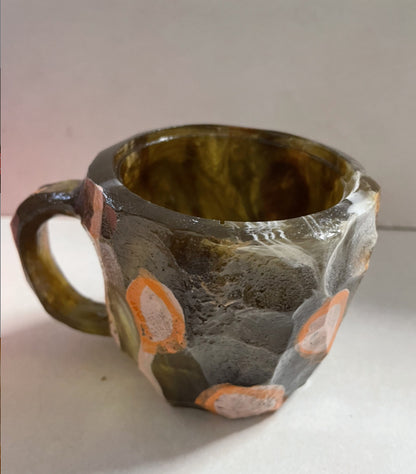 Resin Mineral Crystal Coffee Mug