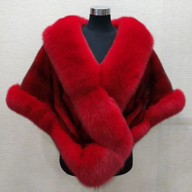 Fur Cape Coat Shawl