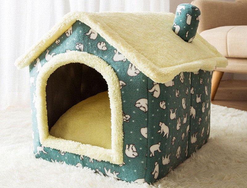 Foldable House Pet Bed