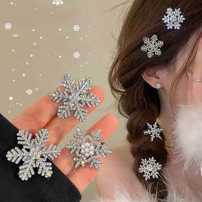 Crystal Snowflake Hair Pin