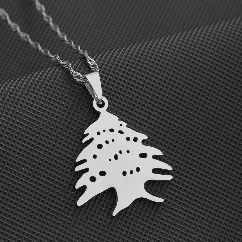 Lebanon Cedar pendant with chain