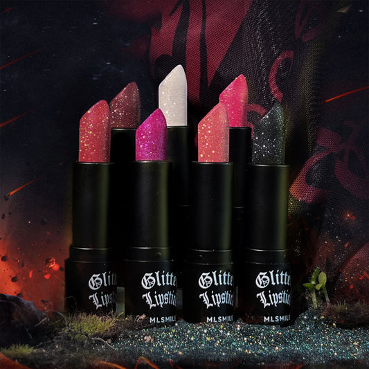 Glittering Lipstick, Long Lasting Nourishing Moisturizing 7 Colour