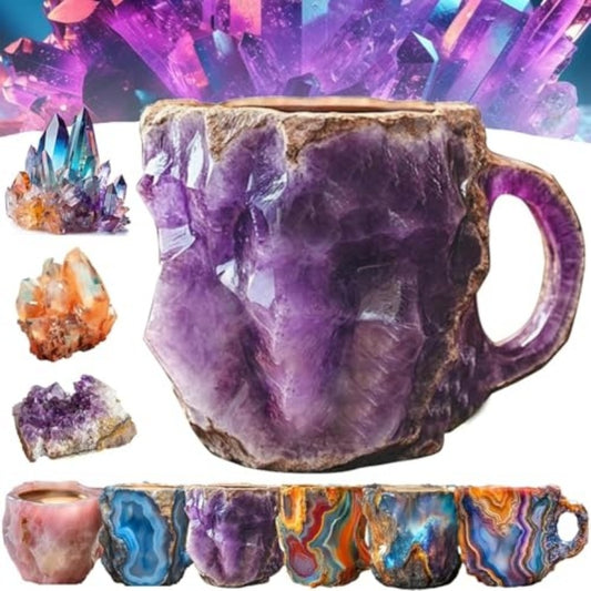 Resin Mineral Crystal Coffee Mug