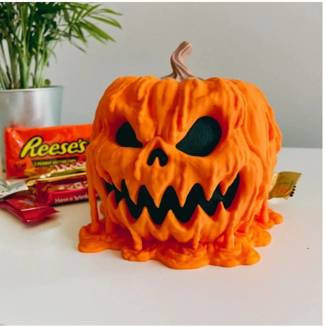 Halloween Pumpkin Candy Bowl with Lid
