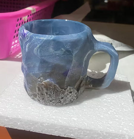 Resin Mineral Crystal Coffee Mug